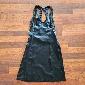 ARMANI EXCHANGE SILK HAND BEADED DRESS SLIP SIZE 10